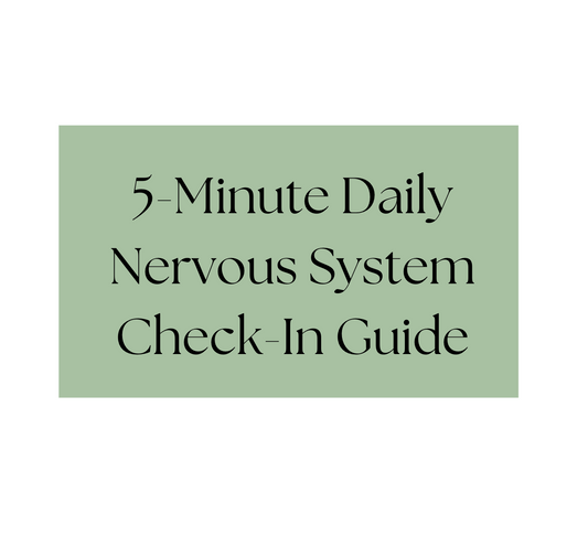 5-Minute Nervous System Reset Guide